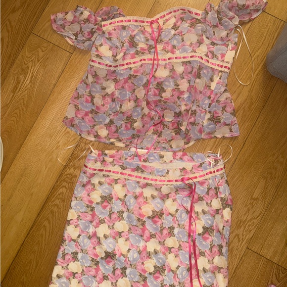 Floral Mini Dress with Ruffle Sleeves - Picture 7 of 7